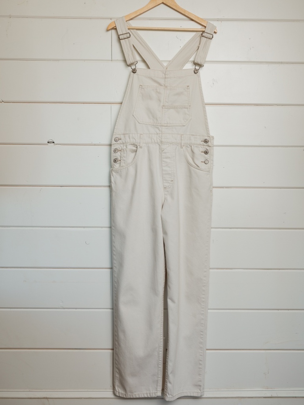 Free People We The Free Ziggy Overalls Stone M Like New Sold Out